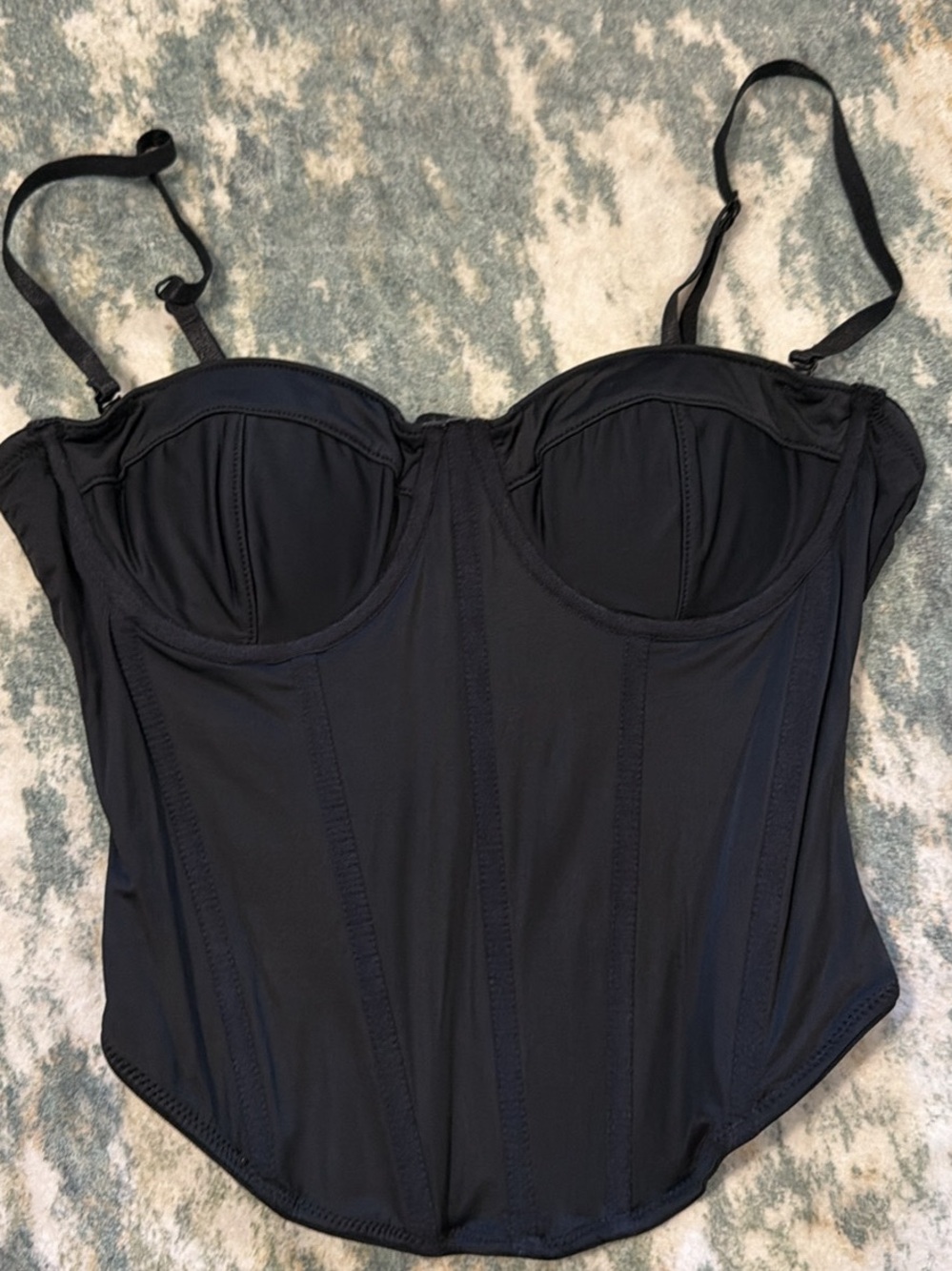Black Bustier Corset Top